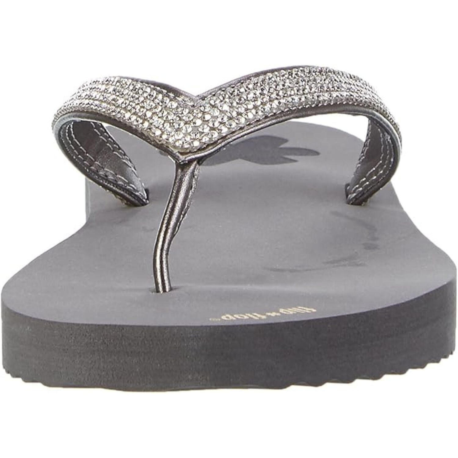 Femme tongs flip*glam Acier 6/7