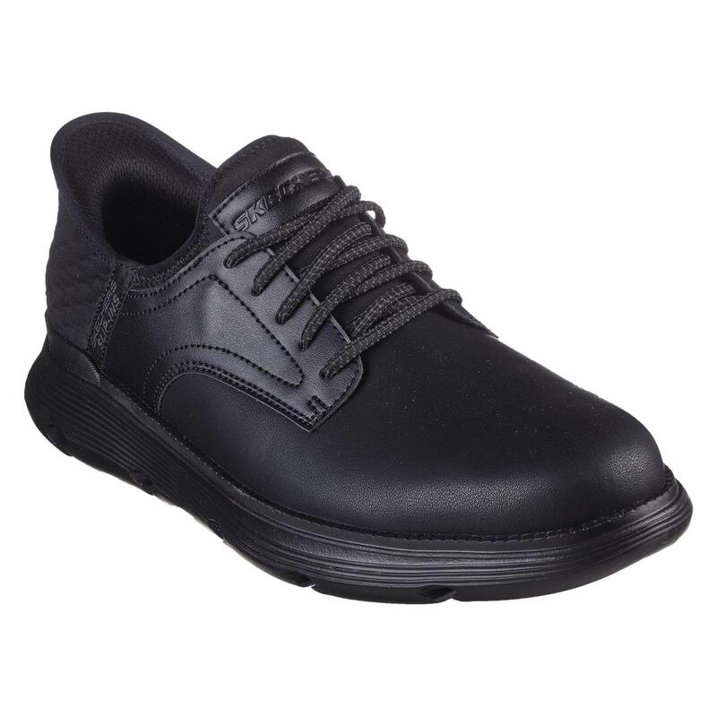 Pantofi Skechers bărbați Slip-ins piele netedă neagră