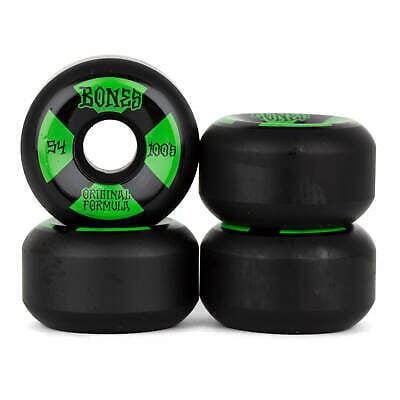 Bones Wheels 100's Black-Green V5 Sidecut 53mm 3/3