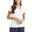 Tricou cu guler Cowley Polo Shirt - alb femei