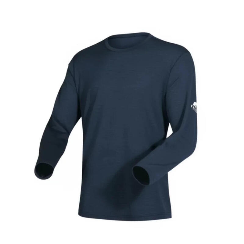Tricou bărbătesc cu mânecă lungă din lână merinos - Finn 140