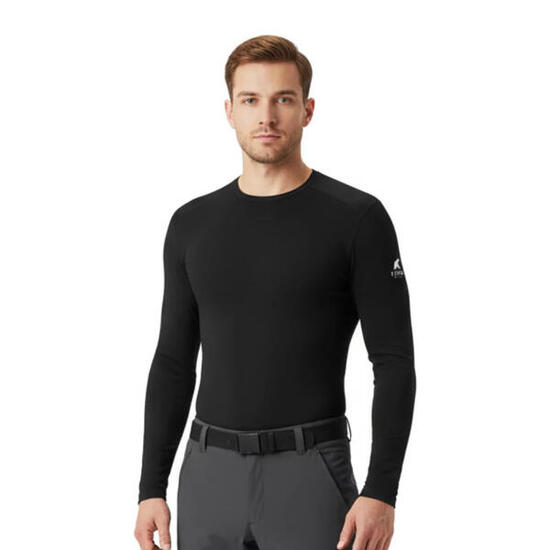 T-shirt da uomo in lana merino a maniche lunghe - Finn 140