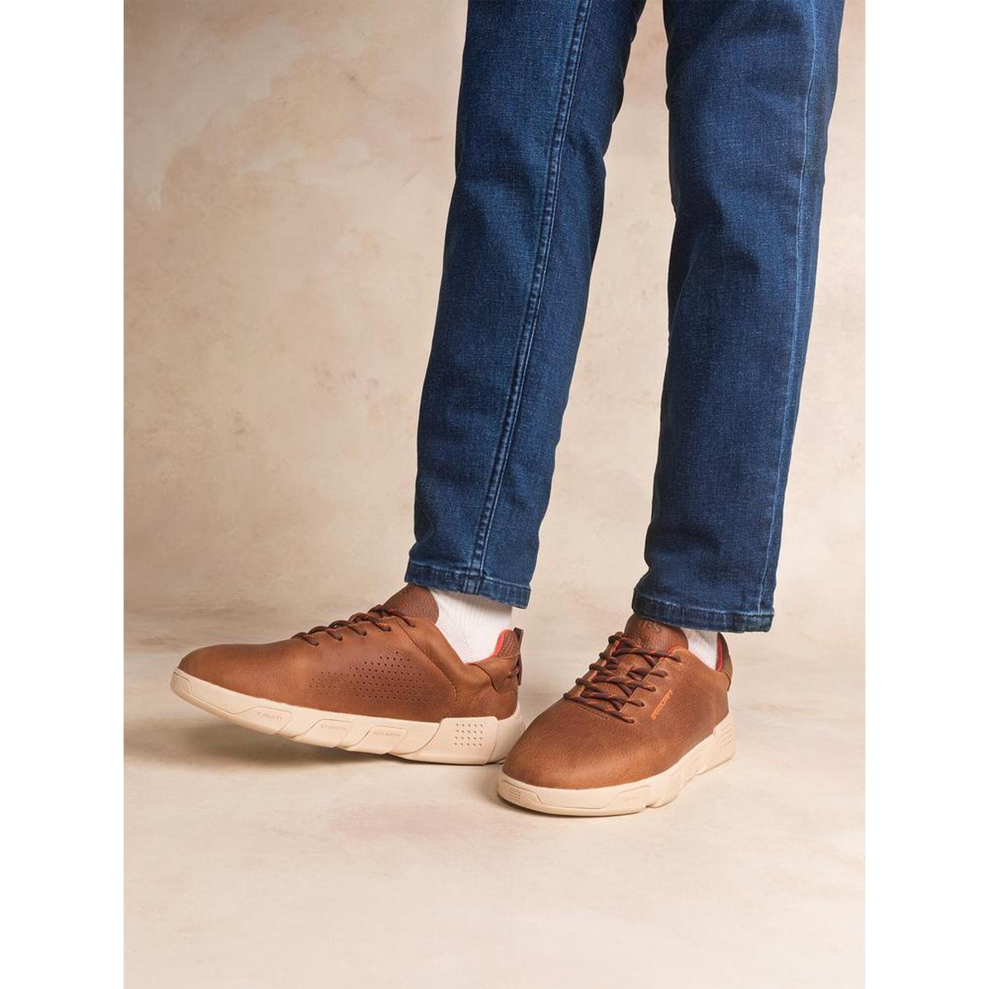 Tbs - Chaussures De Running Homme Jazbary 1973 - Tan/orange - Baskets - Marron - Decathlon