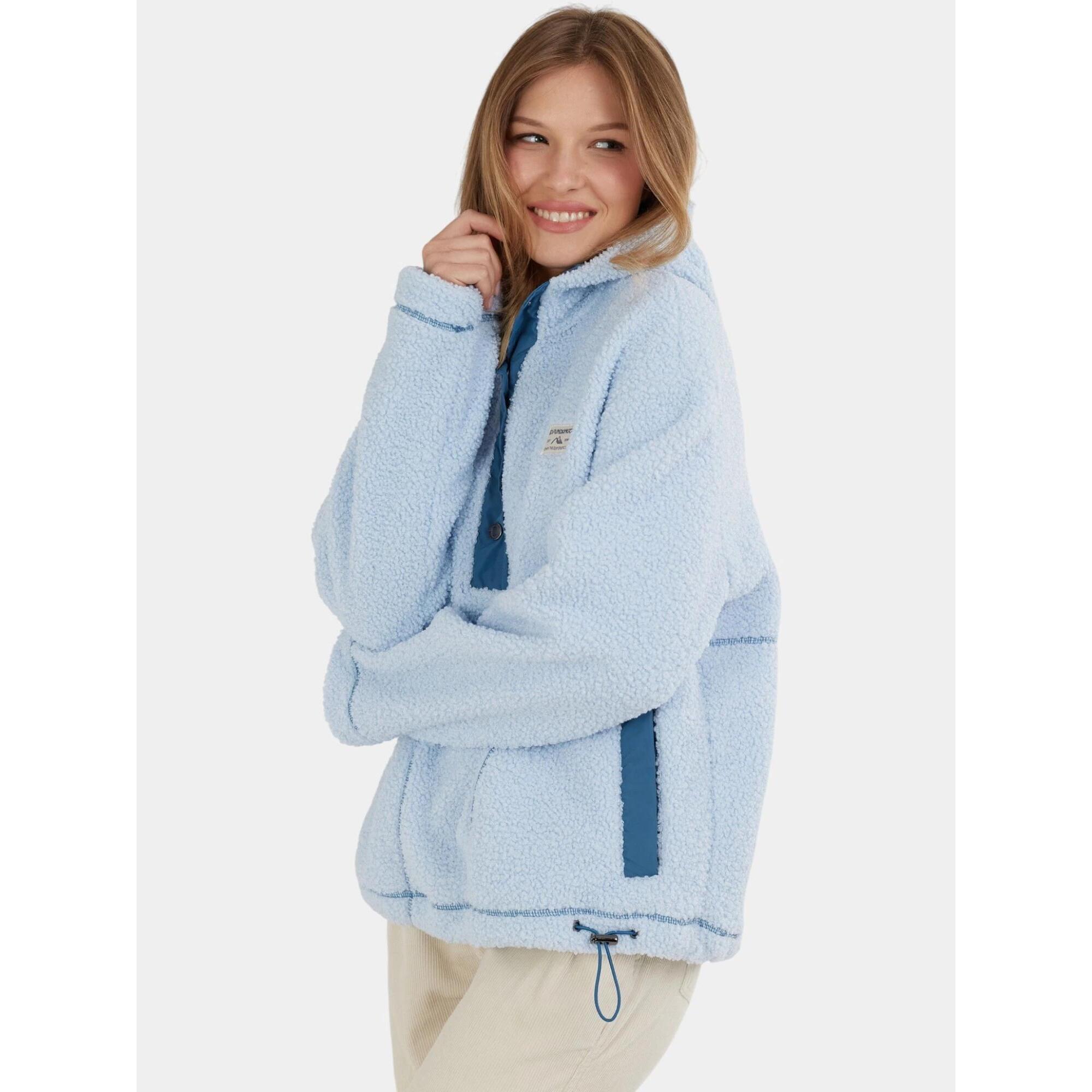 Fundango - Sweatshirt Femme Juniper Pile - Sweat-shirt - Bleu - Decathlon