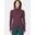 Pulover polar Crater Lake Heavyweight Long Sleeve Half Zip - bordo femei