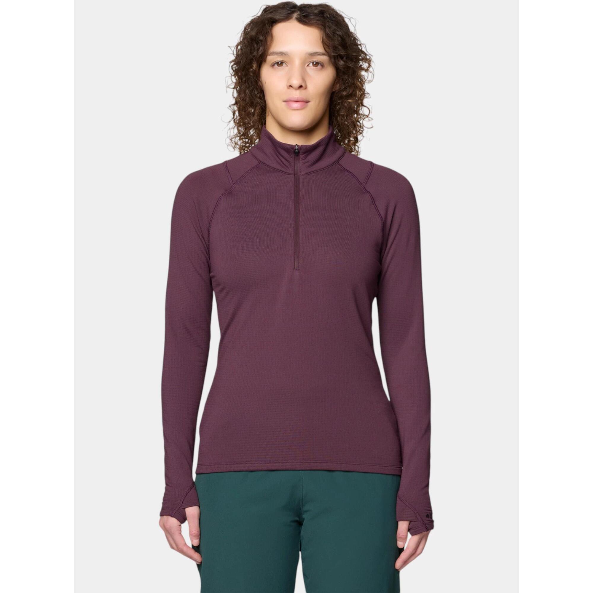 Mountain Hardwear - Pull Femme Crater Lake Heavyweight - Polaire - Rouge - Decathlon