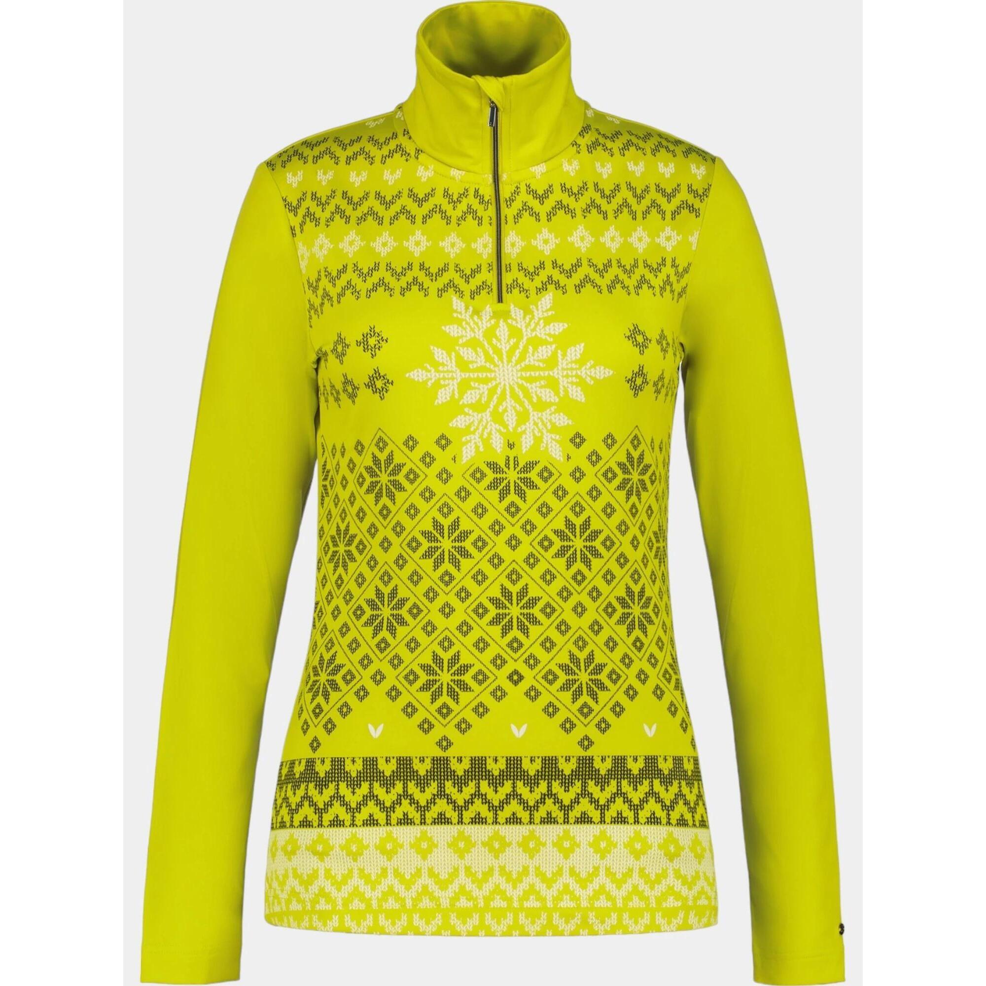 Luhta - Baselayer Haut Femme Hangist - Sous Maillot Manche Longue - Jaune - Decathlon