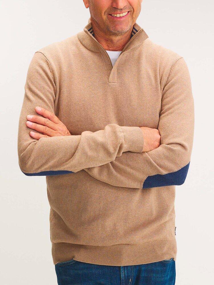 beige / blu