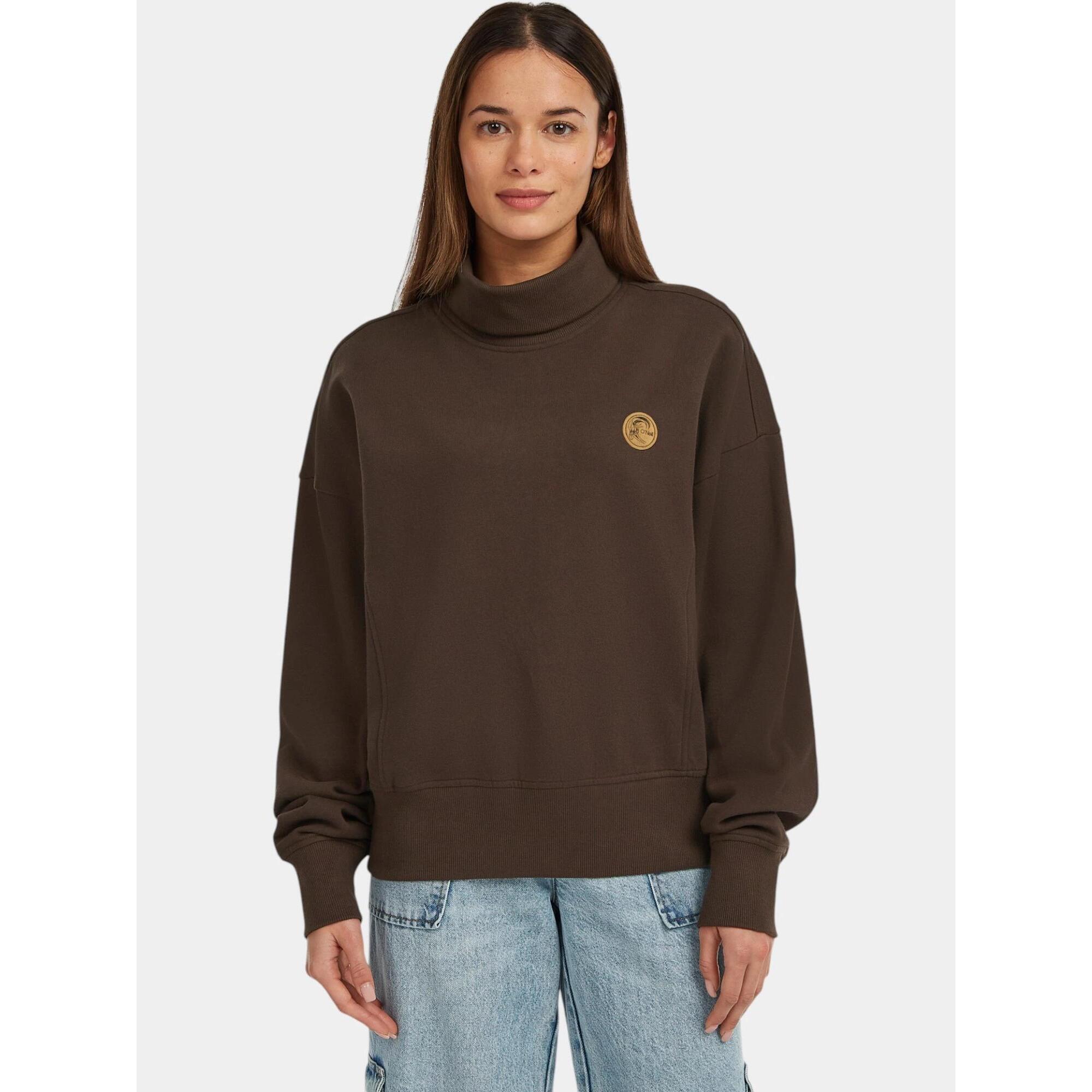 O'Neill - Pull Femme O'Riginals Highneck - Sweat-shirt - Marron - Decathlon
