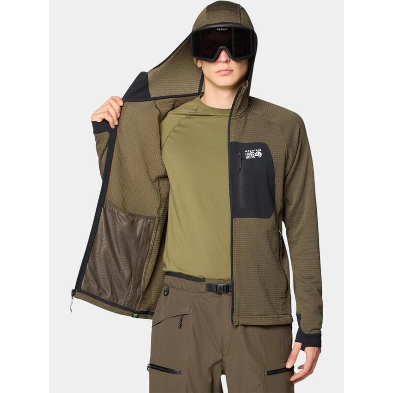 Pulover polar Polartec Power Grid Full Zip Hoody barbati