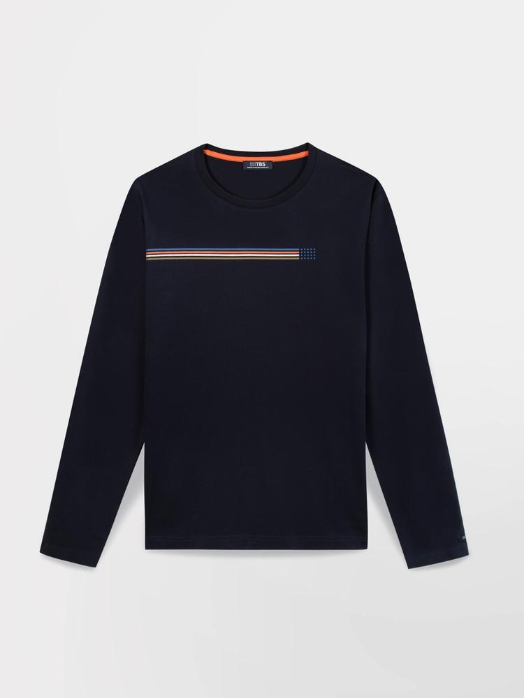 T-shirt manches longues homme JONSITEE - Marine 4/5