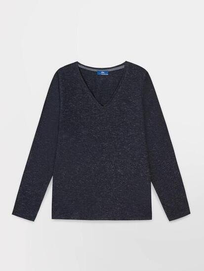 1973 ADINALON T-shirt manches longues femme - marine