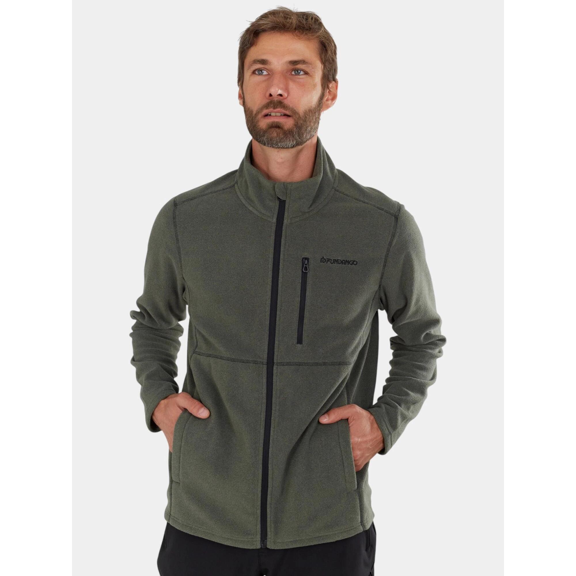 Fundango - Pull Homme Jeffrey - Polaire - Vert - Decathlon