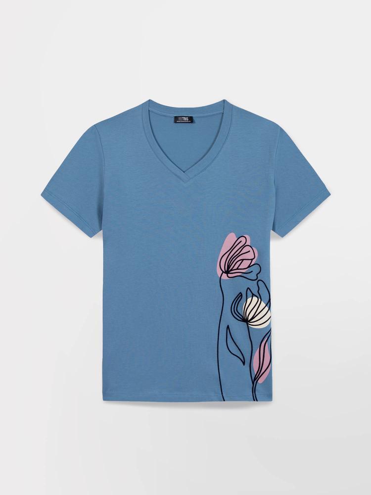 T-shirt manches courtes femme MELBATEE Celeste 4/5