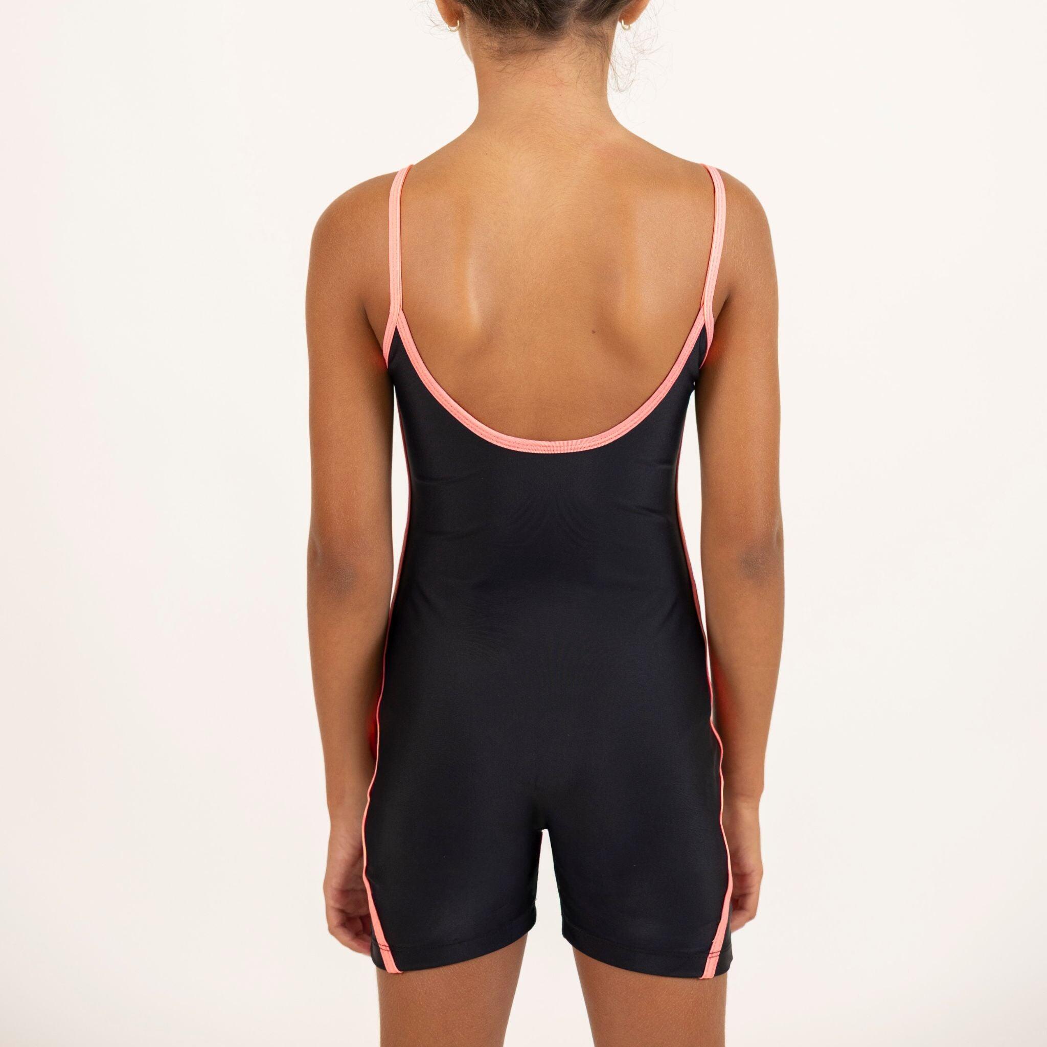 Combinaison avec Short de Gymnastique Noir Fille 4/4