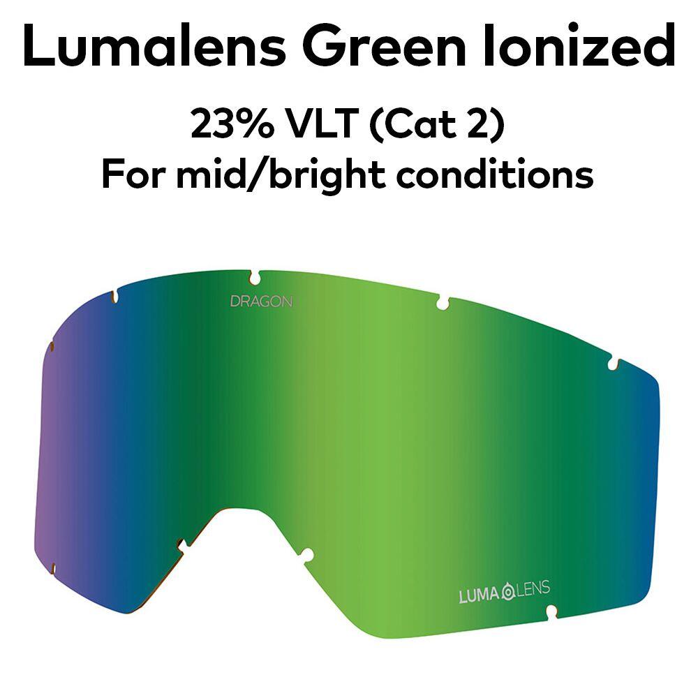 DX3 OTG Unisex Skibrille - White/LL Green Ion 5/6