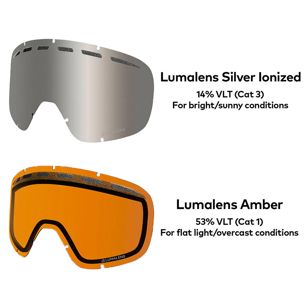 D1 OTG Gafas De Esquí Unisex - Elemental/LL Silver Ionized & LL Amber 6/6