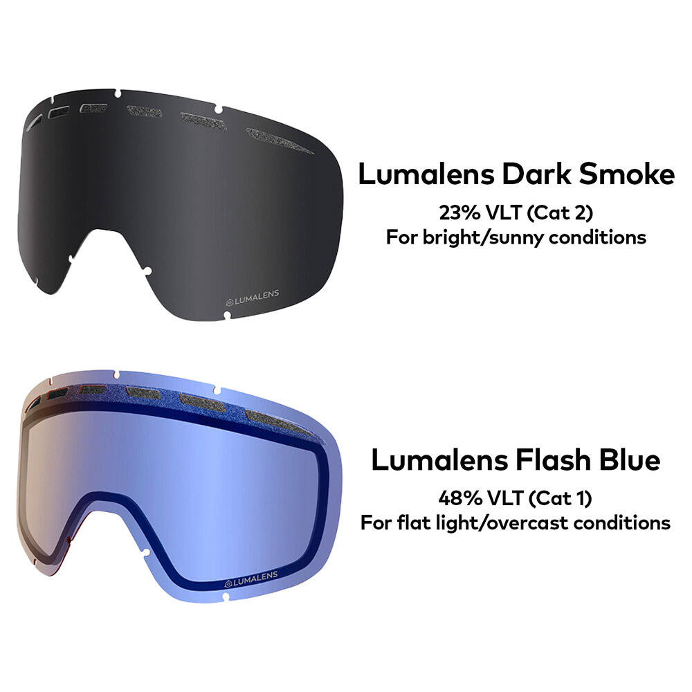 D1 OTG Lunettes De Ski Unisexes - Beyond Medals/LL Dark Smoke & LL Flash Blue 6/6