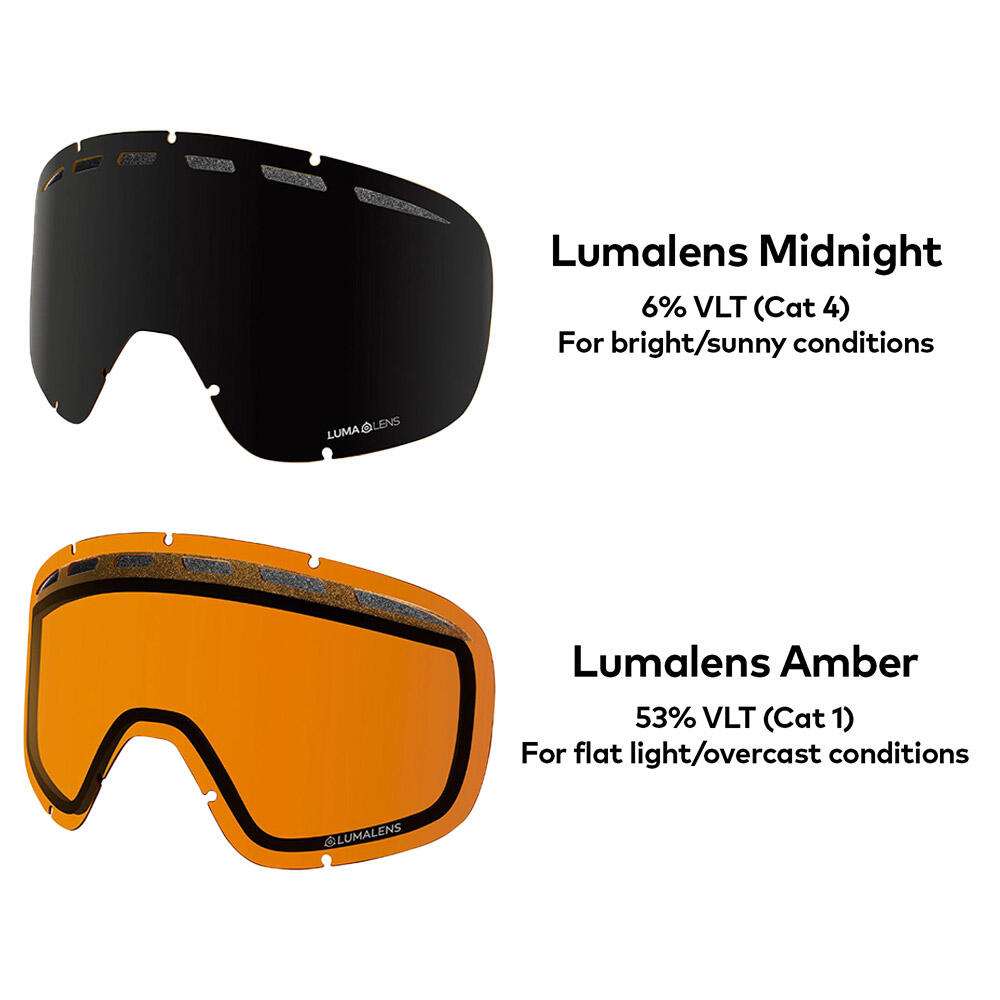 D1 OTG Gafas De Esquí Unisex - Cordovan/LL Midnight & LL Amber 6/6