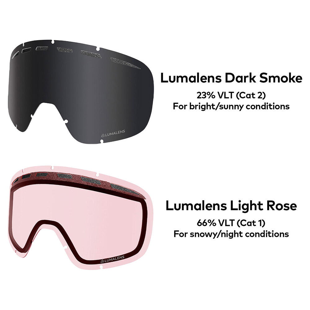 D1 OTG Gafas De Esquí Unisex - Backstrom Sig 2024/LL Dark Smoke & LL Light Rose 7/7