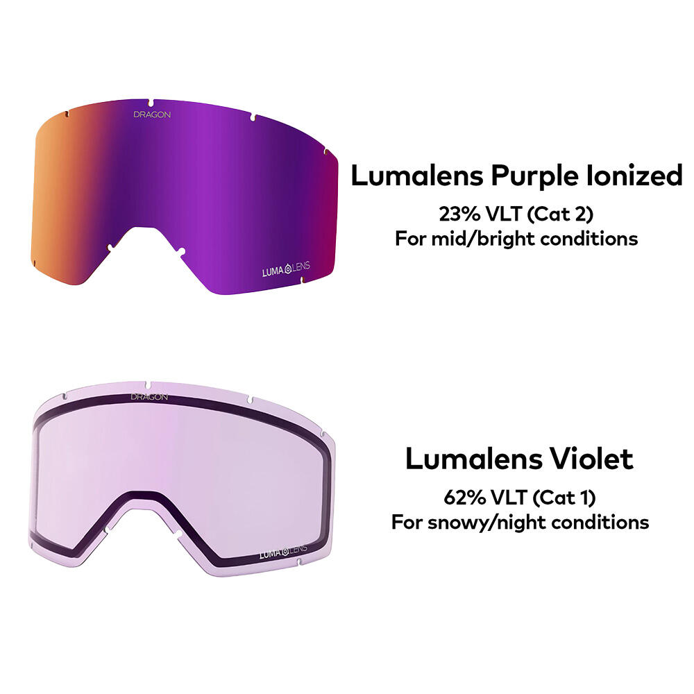 DX3 PLUS OTG Gafas De Esquí Unisex - Rattle Can/LL Purple Ionized & LL Violet 6/6