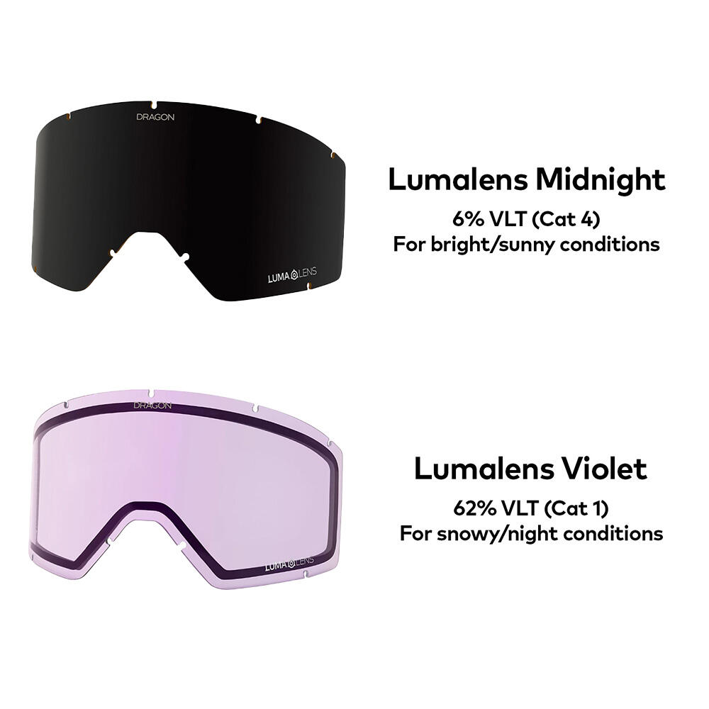 DX3 PLUS OTG Gafas De Esquí Unisex - Raw/LL Midnight & LL Violet 6/6