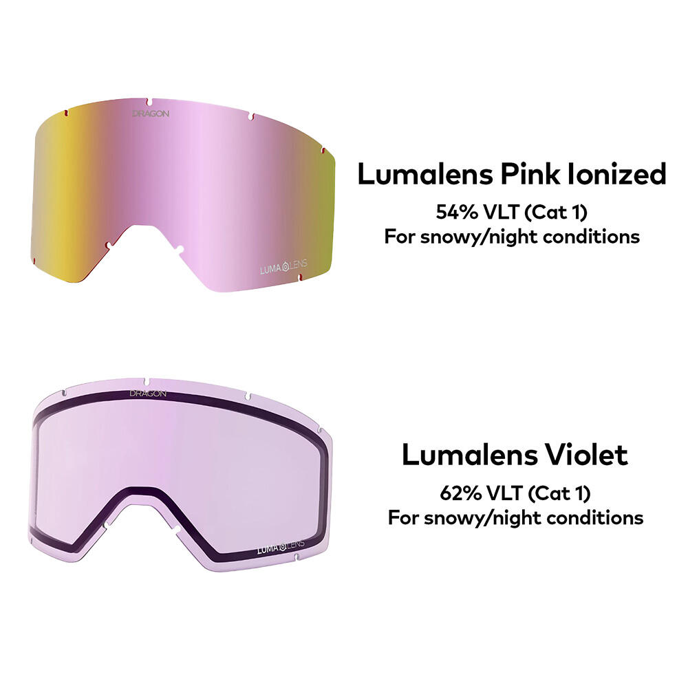 DX3 PLUS OTG Gafas De Esquí Unisex - Sunset/LL Pink Ionized & LL Violet 7/7