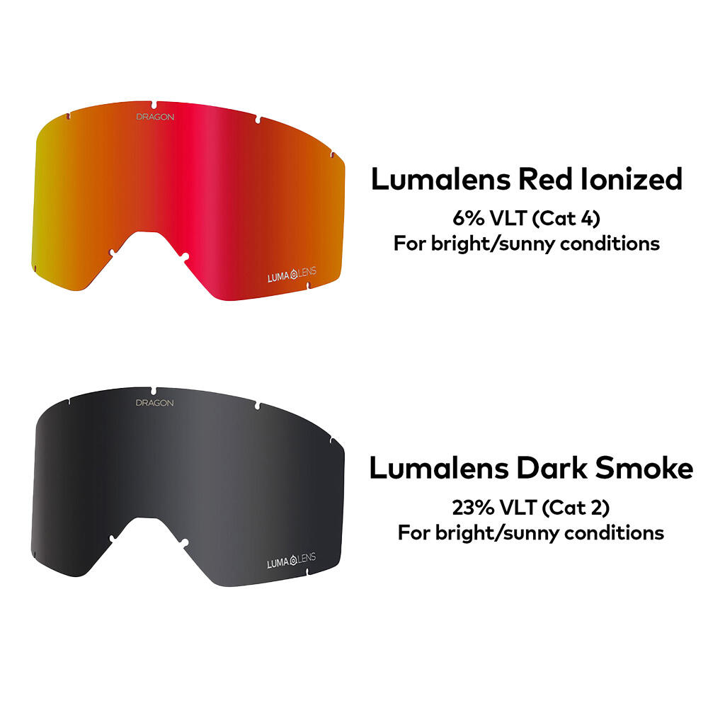 DX3 PLUS OTG Gafas De Esquí Unisex - Nouveau Black/LL Red Ion & LL Dark Smoke 6/6