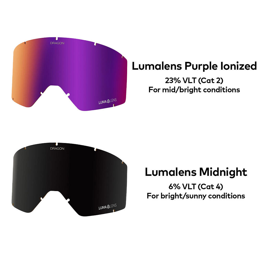 DX3 PLUS OTG Gafas De Esquí Unisex - Matcha/LL Purple Ionized & LL Midnight 7/7