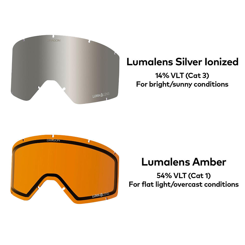 DX3 PLUS OTG Gafas De Esquí Unisex - Old Skool/LL Silver Ionized & LL Amber 7/7