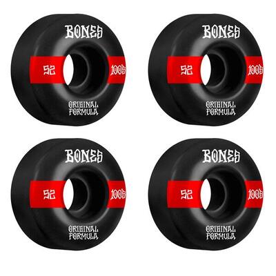 Bones wheels 100's black-red v5 wide 52mm