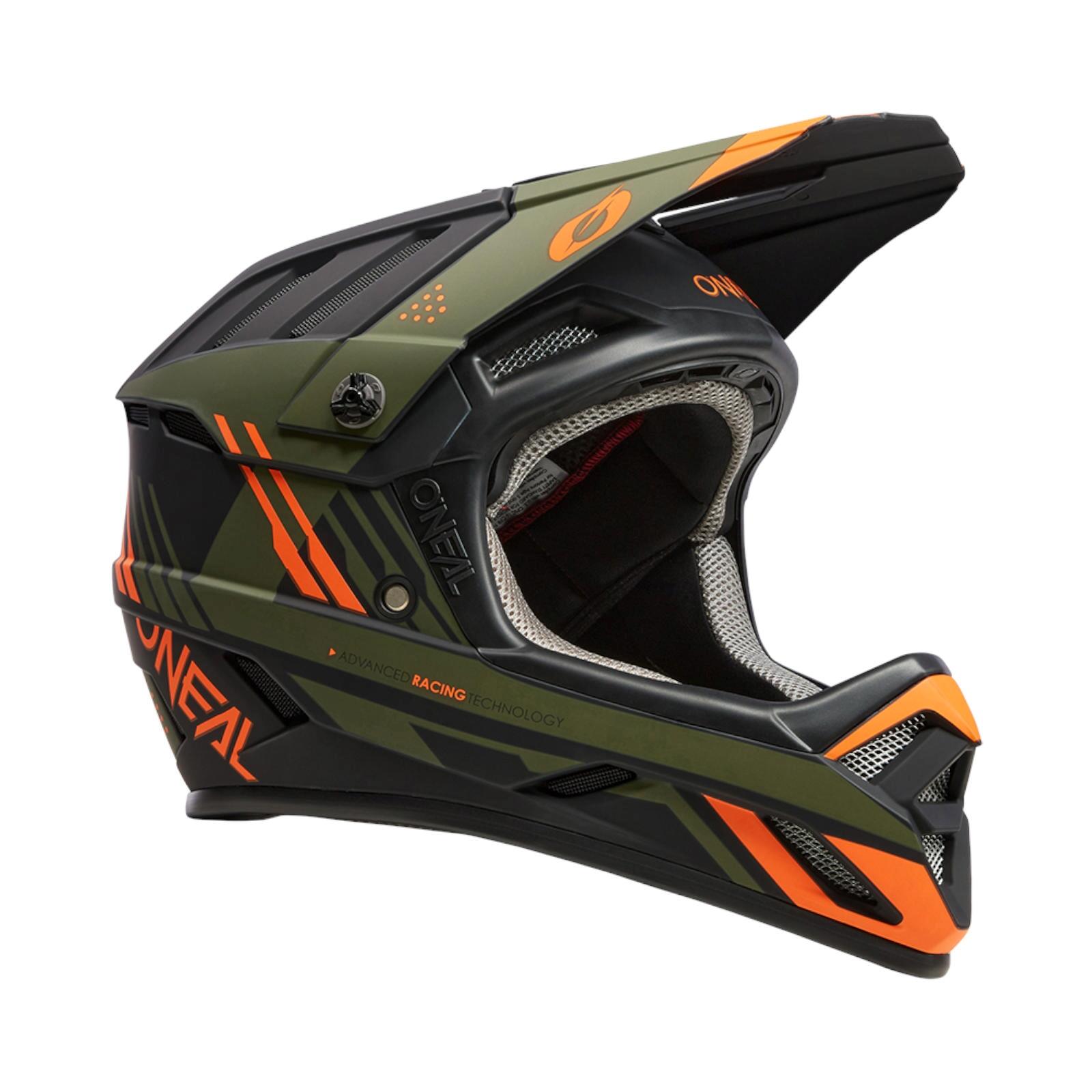 BACKFLIP Capacete STRIKE preto/laranja/oliva S (55/56 cm) 2/6