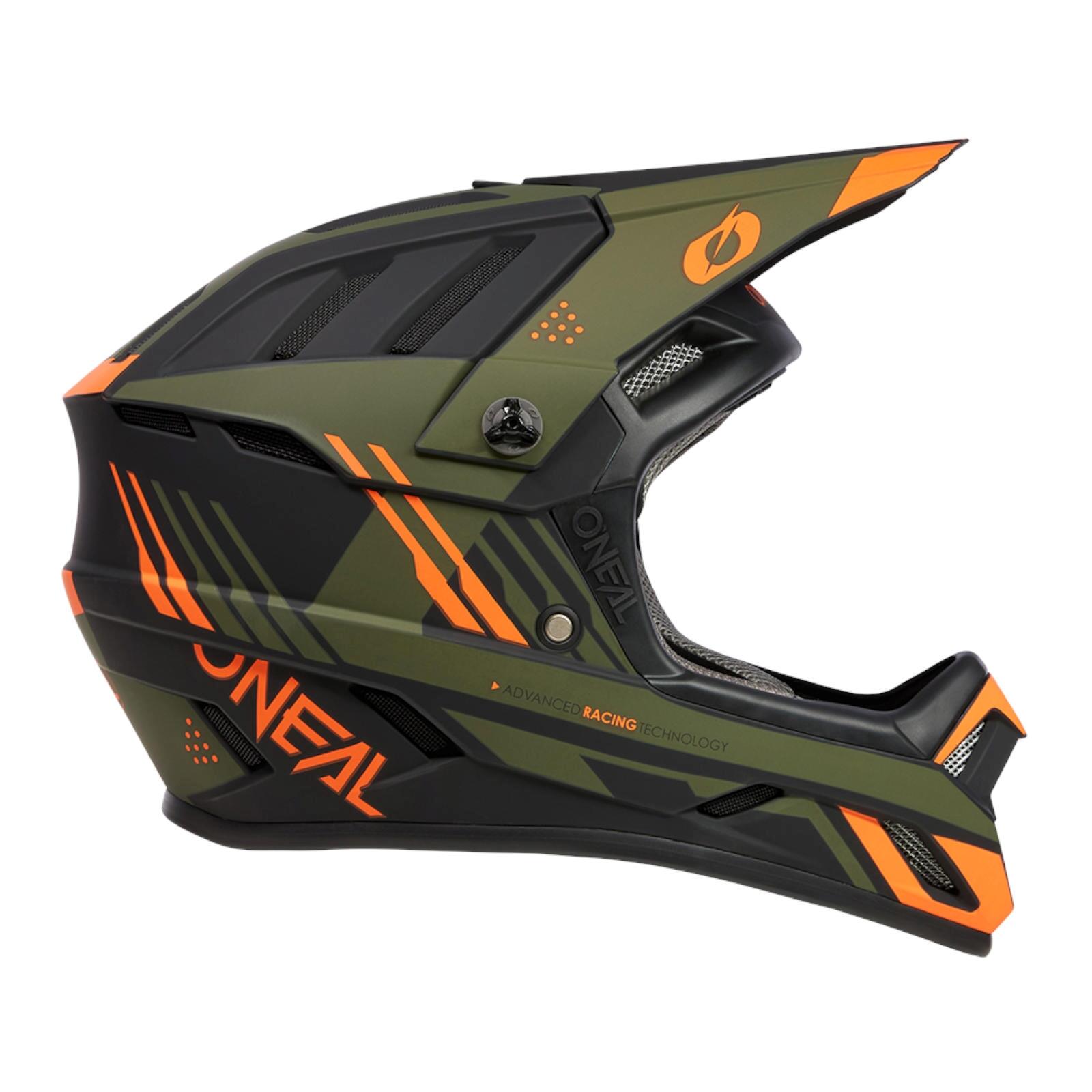 BACKFLIP Capacete STRIKE preto/laranja/oliva S (55/56 cm) 5/6