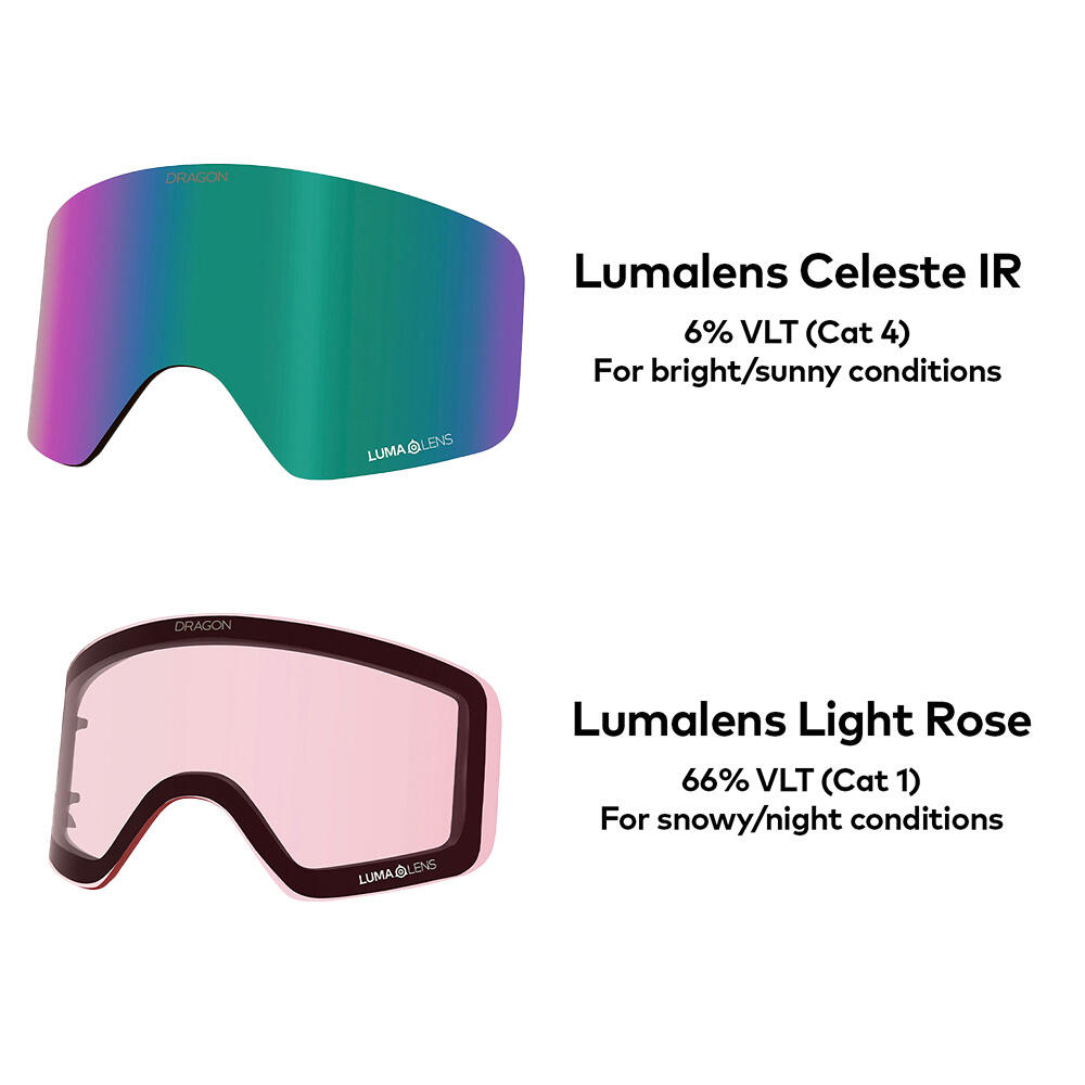NFX MAG OTG Gafas De Esquí Unisex - Thrill/LL Celeste IR & LL Light Rose 6/6