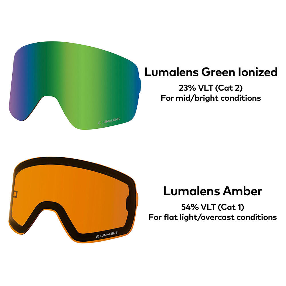 NFX2 Lunettes De Ski Unisexes - Icon Green/LL Green Ion & LL Amber 6/6
