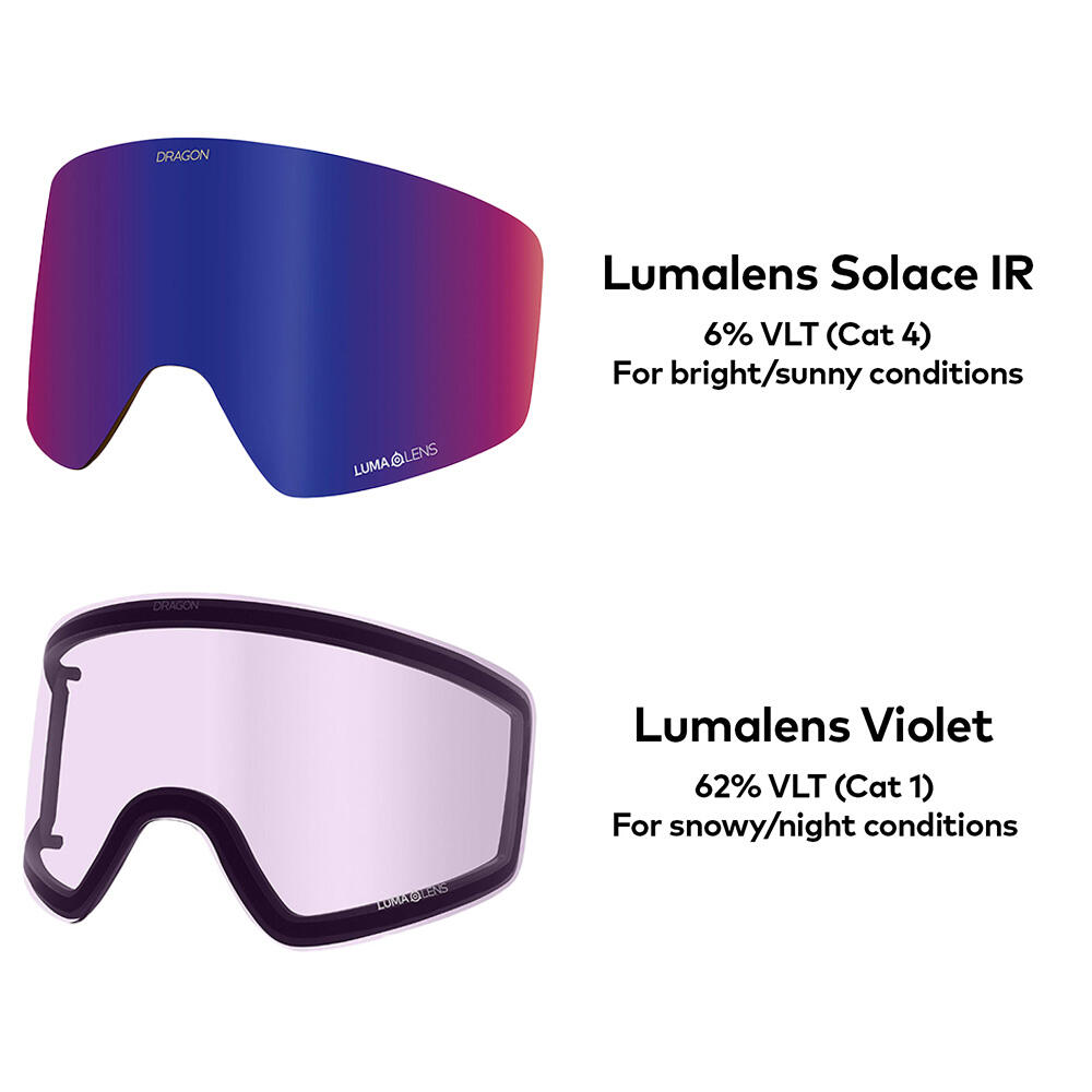 PXV Gafas De Esquí Unisex - Heatwave/LL Solace IR & LL Violet 6/6