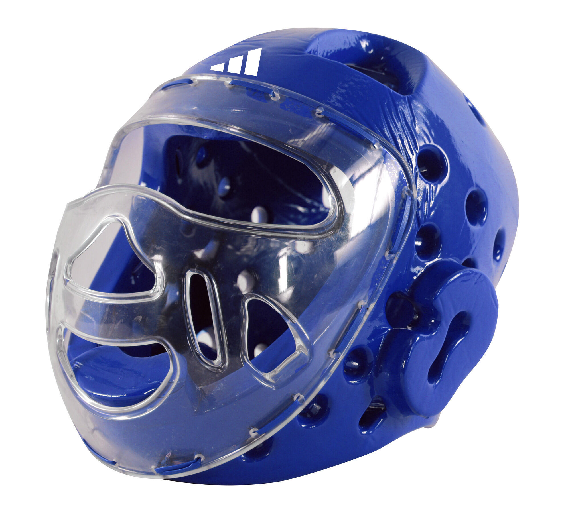 Casque avec visière de taekwondo  (couleur : bleu - taille : l) 2/7