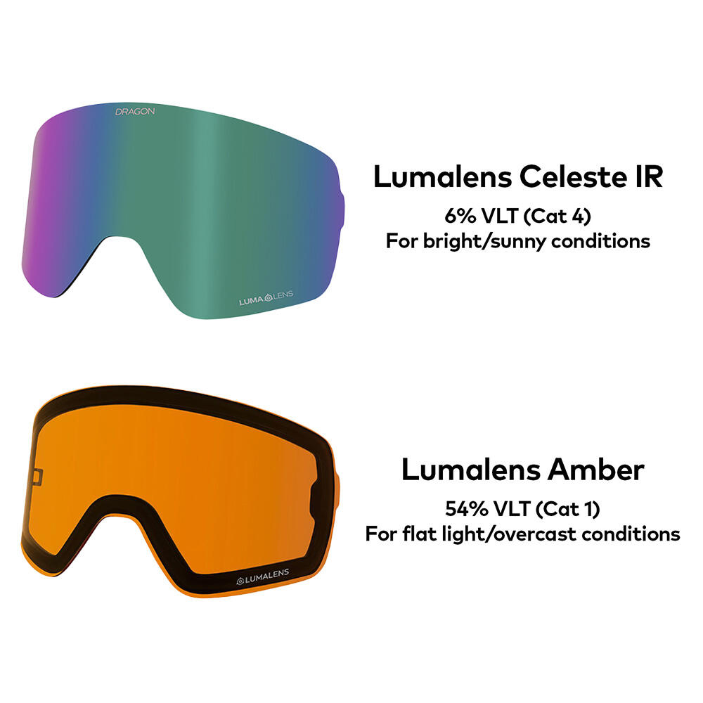 NFX2 Unisex Snow Goggles - Thrill/Lumalens Celeste IR & Lumalens