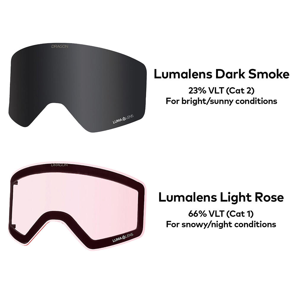 R1 OTG Occhiali Da Sci Unisex - Watermelon Spyder/LL Smoke & LL Light Rose 6/6