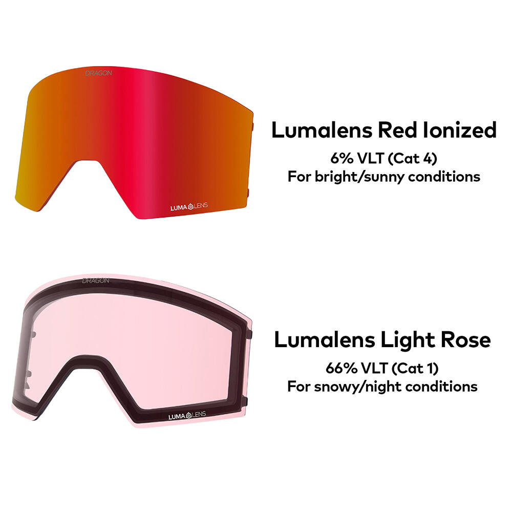 RVX MAG OTG Gafas De Esquí Unisex - Nouveau Black/LL Red Ion & LL Light Rose 7/7
