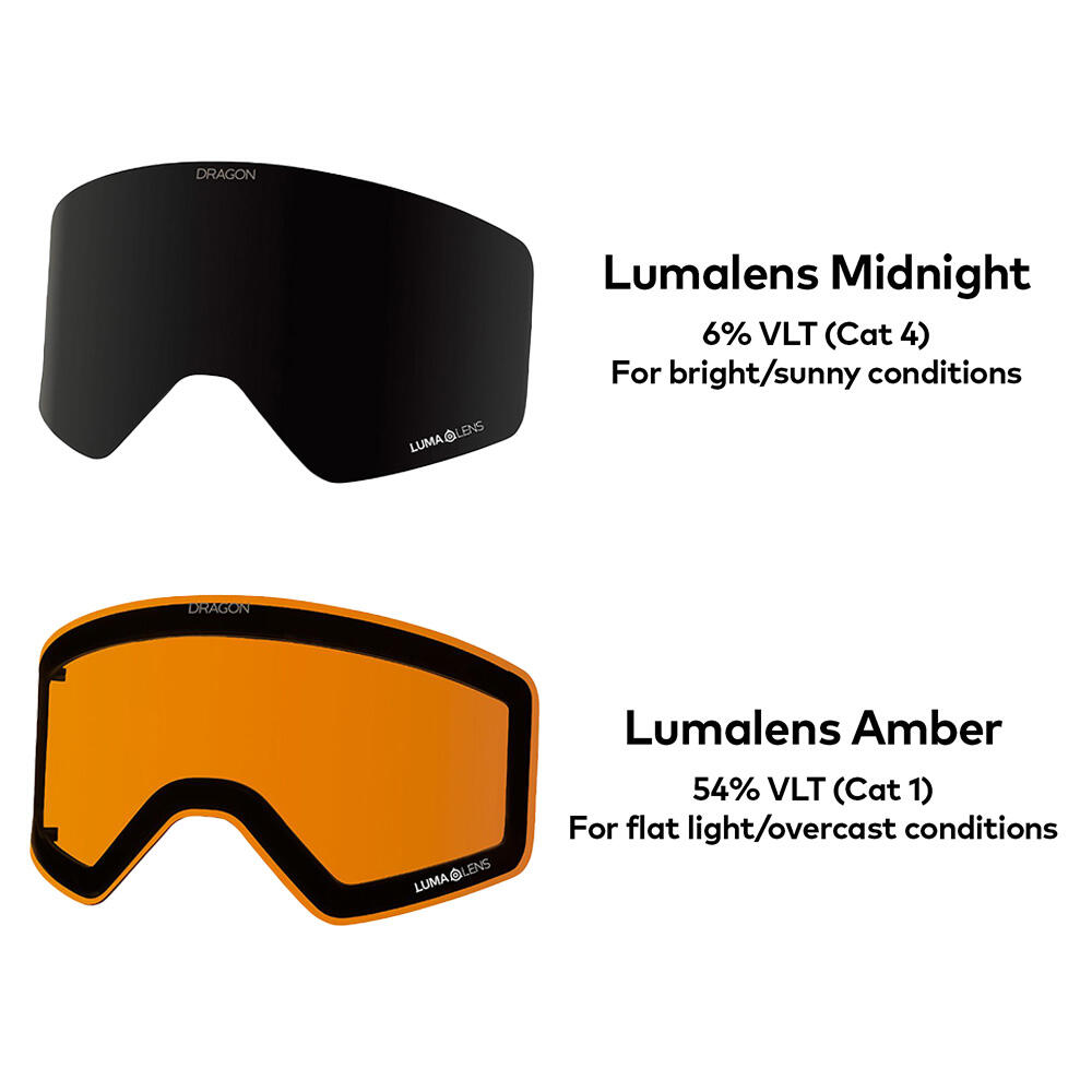 R1 OTG Gafas De Esquí Unisex - SPYDER Multi Mountain/LL Midnight & LL Amber 6/6