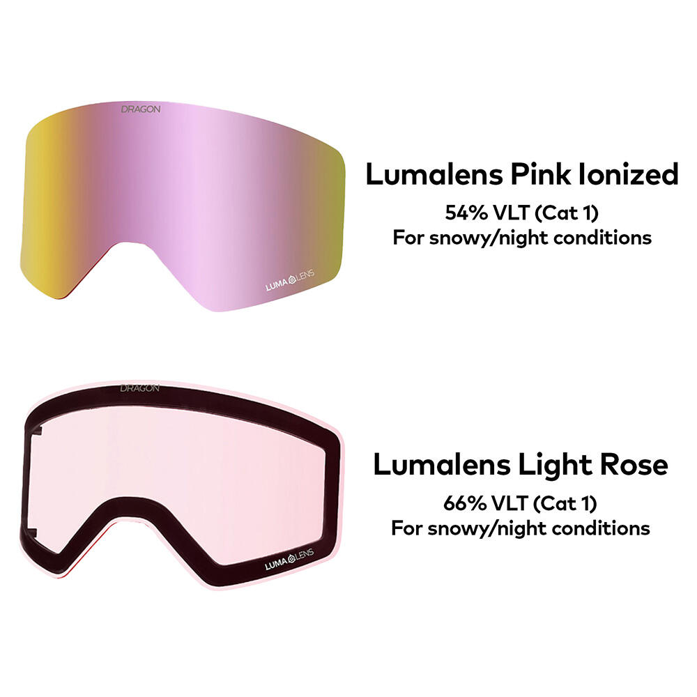 R1 OTG Gafas De Esquí Unisex - Sunset/LL Pink Ionized & LL Light Rose 6/6
