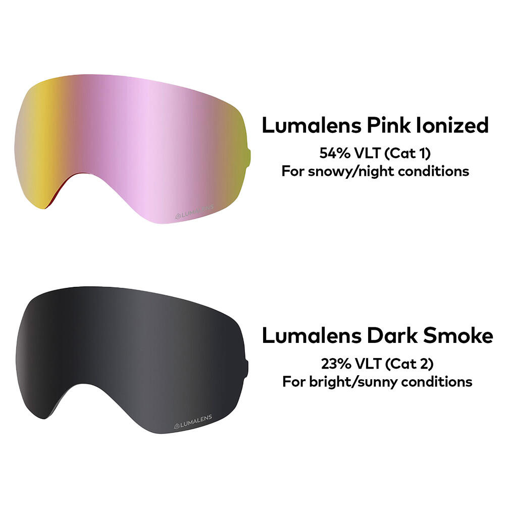 X2S Unisex Skibril - Drip/LL Pink Ionized & LL Dark Smoke 6/6