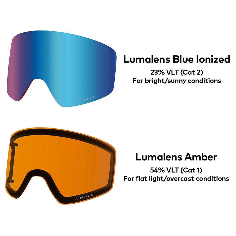 PXV Gafas De Esquí Unisex - Icon Blue/LL Blue Ion & LL Amber 6/6