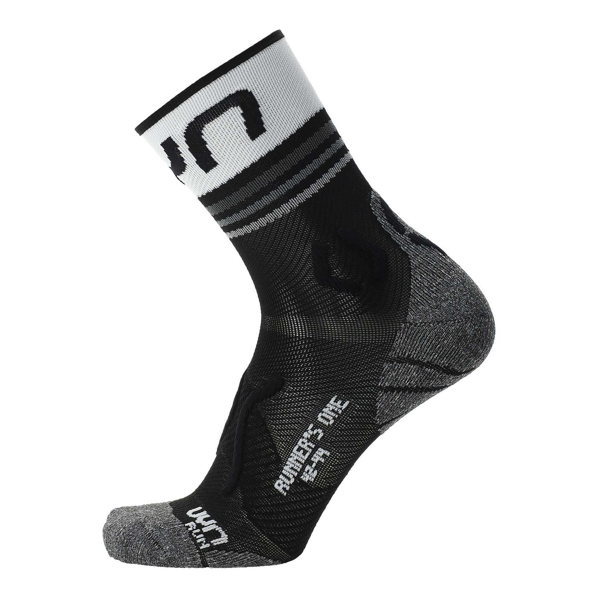 Uyn - Runner's One Short Femme - Chaussettes - Blanc|noir - 35/38 - Decathlon