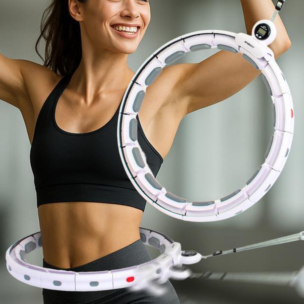 Hula hoop Enero Fit z obciążeniem i licznikiem 110cm 2/7