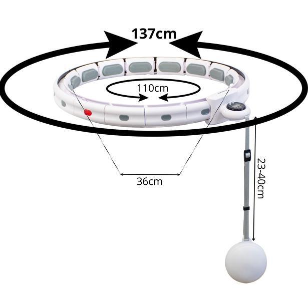 Hula hoop Enero Fit z obciążeniem i licznikiem 110cm 7/7