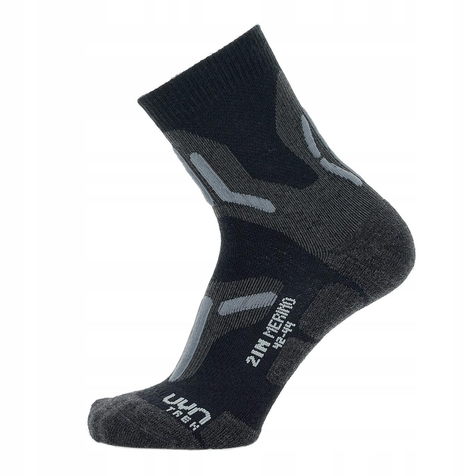 Uyn - Trekking 2in Merino Chaussettes De Randonnée Homme - Chaussettes - Gris - 39/41 - Decathlon