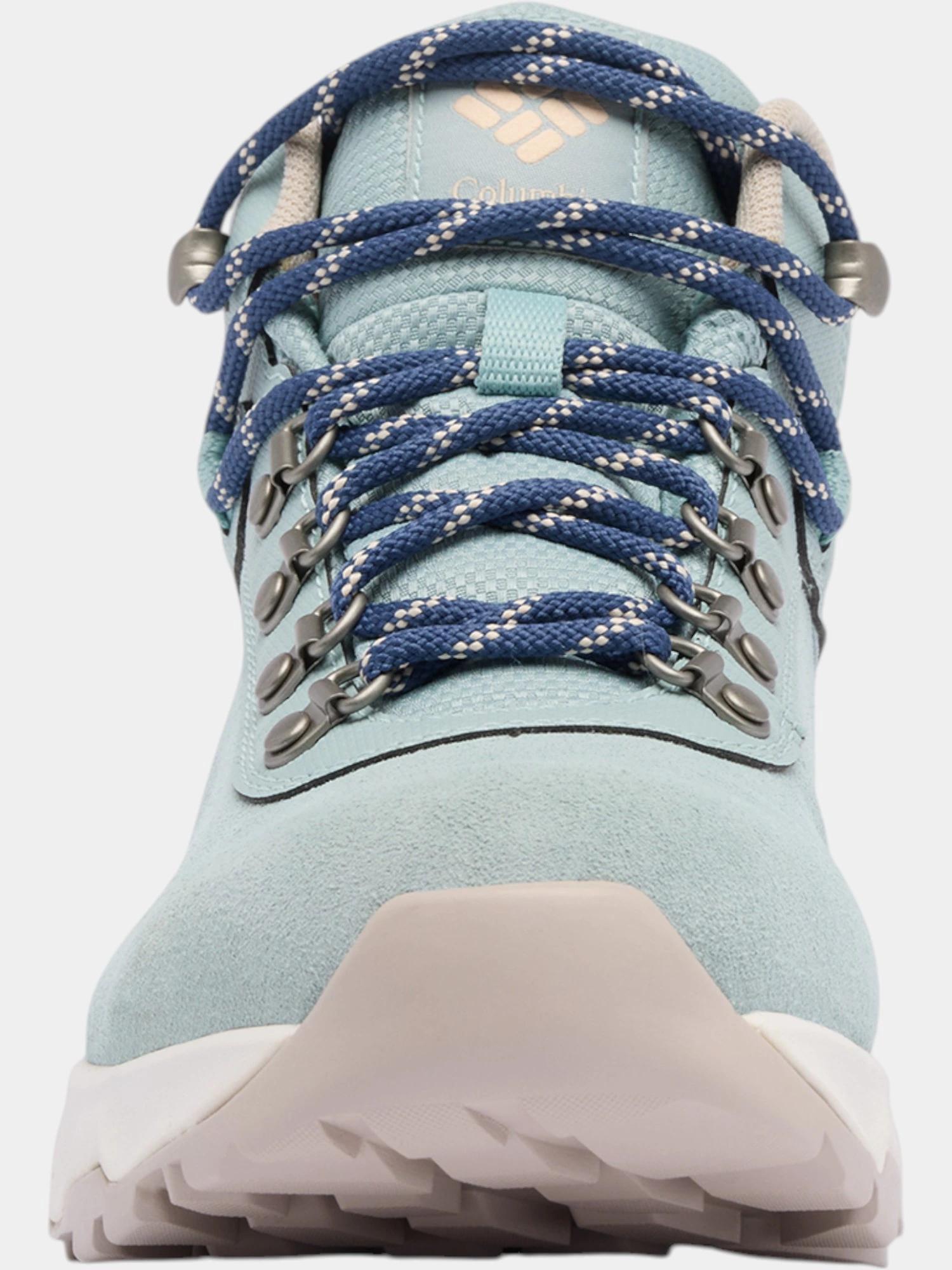 Columbia Newton WanderWaterproof Mid Rise Trekking- en wandelschoenen voor dames, Zwart Graniet Paars, 41.5 EU
