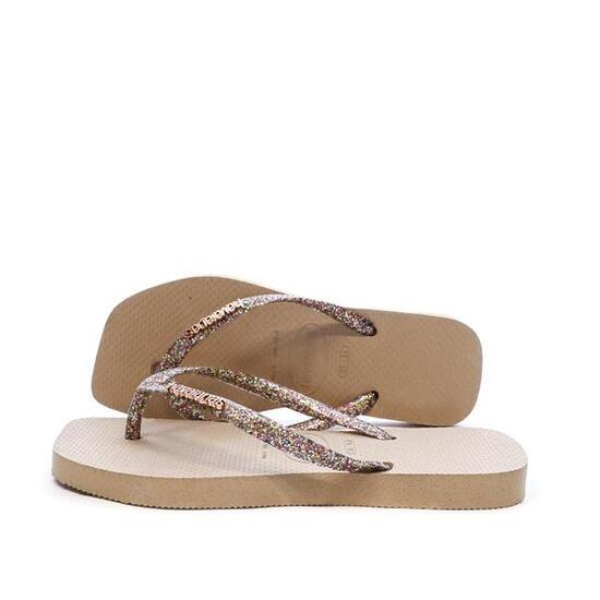 Chanclas Marrones Havaianas Hav Square Logo para Mujer